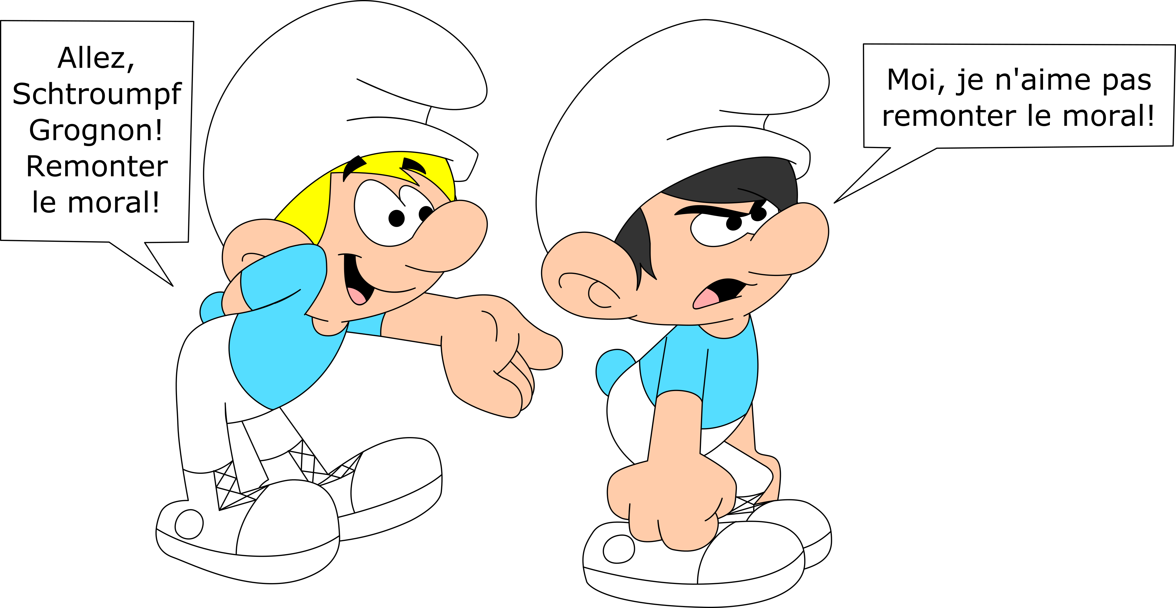 Smurfs: Smurfing to Black and White by GrishamAnimation1 on DeviantArt