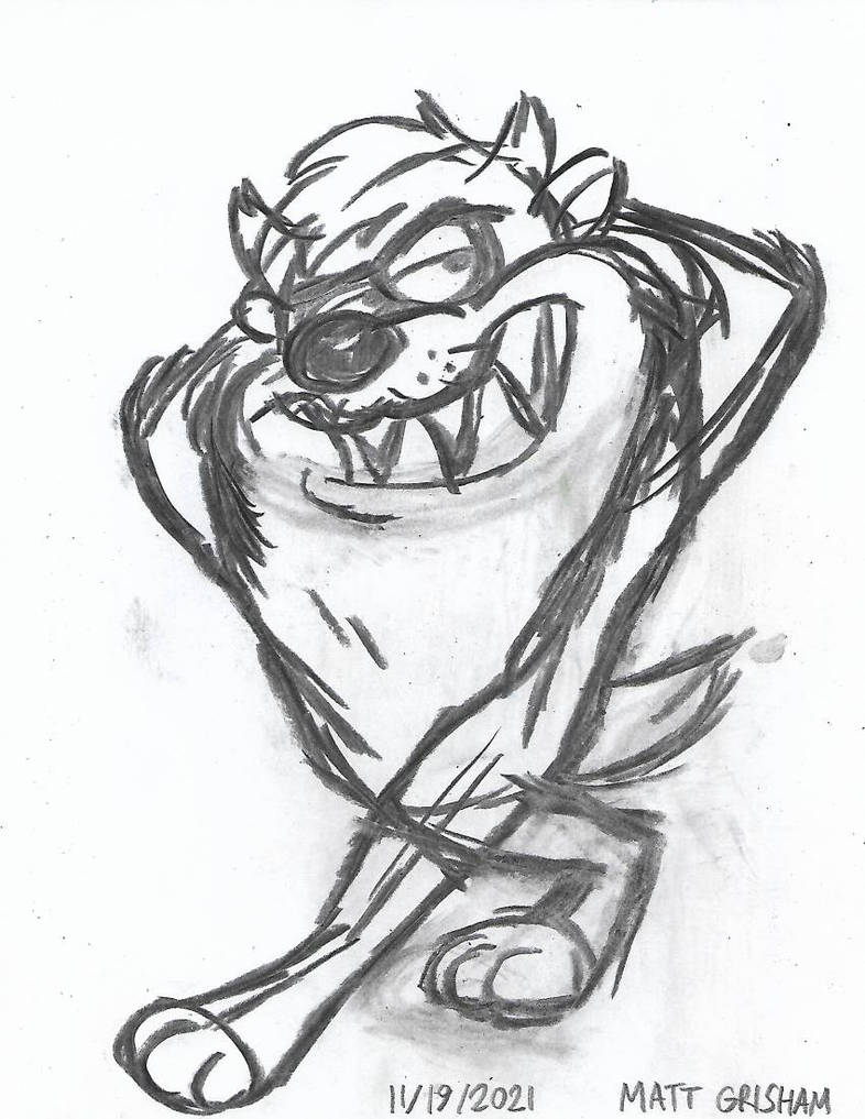 Taz Ripping Through Taz posing for a magazine by GrishamAnimation1 on DeviantArt