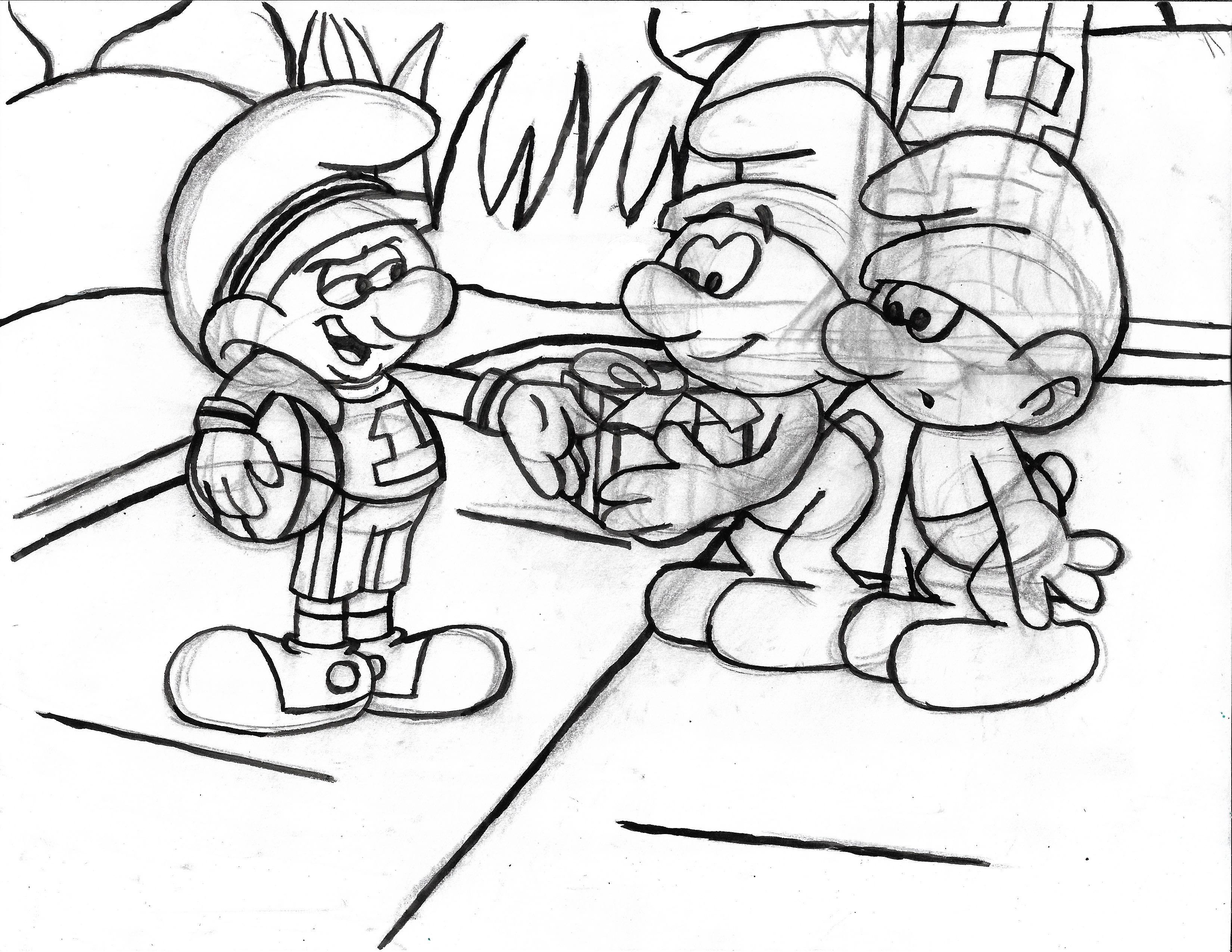 Smurfs: Smurfing to Black and White by GrishamAnimation1 on DeviantArt