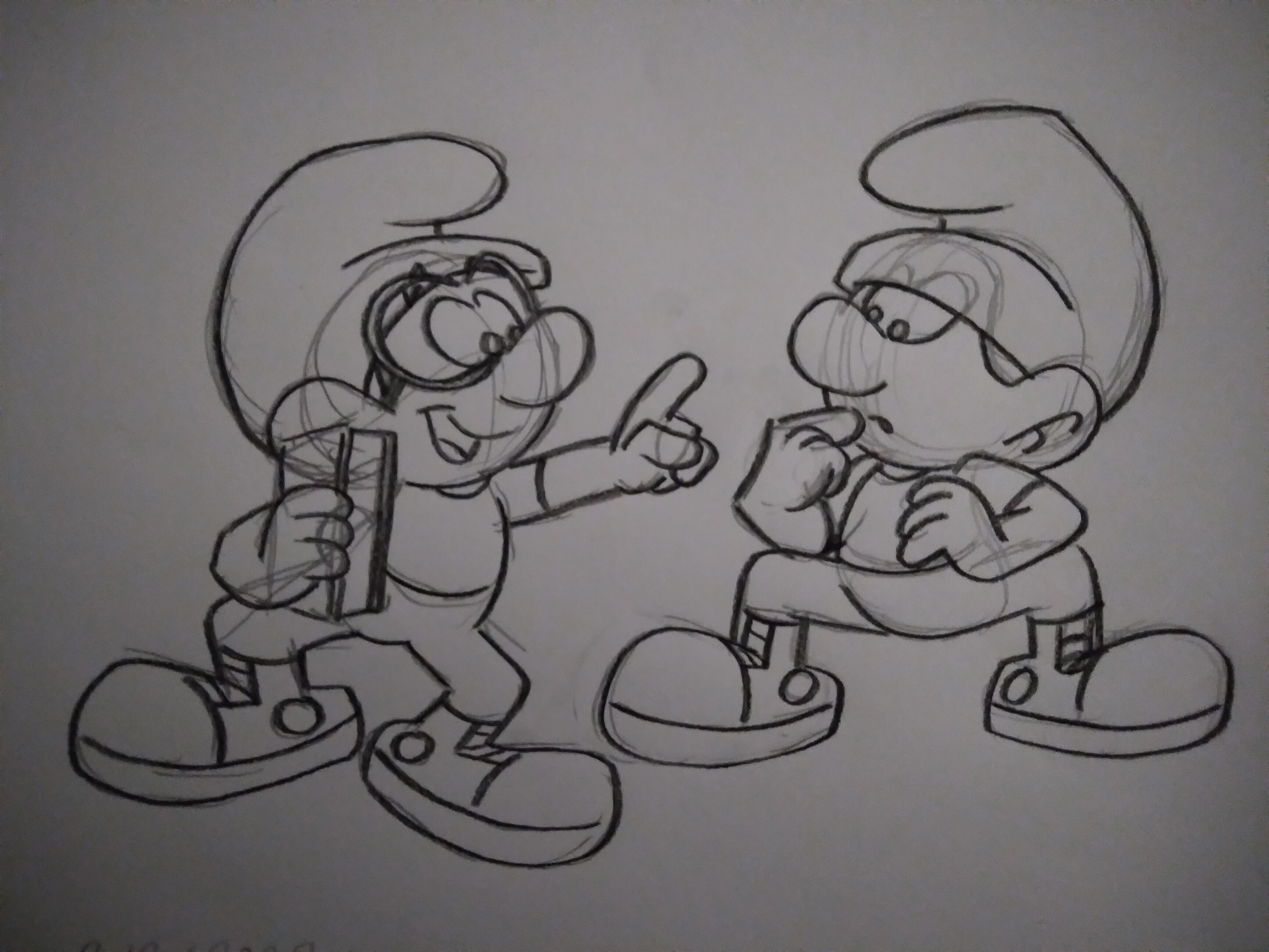 Smurfs: Smurfing to Black and White by GrishamAnimation1 on DeviantArt