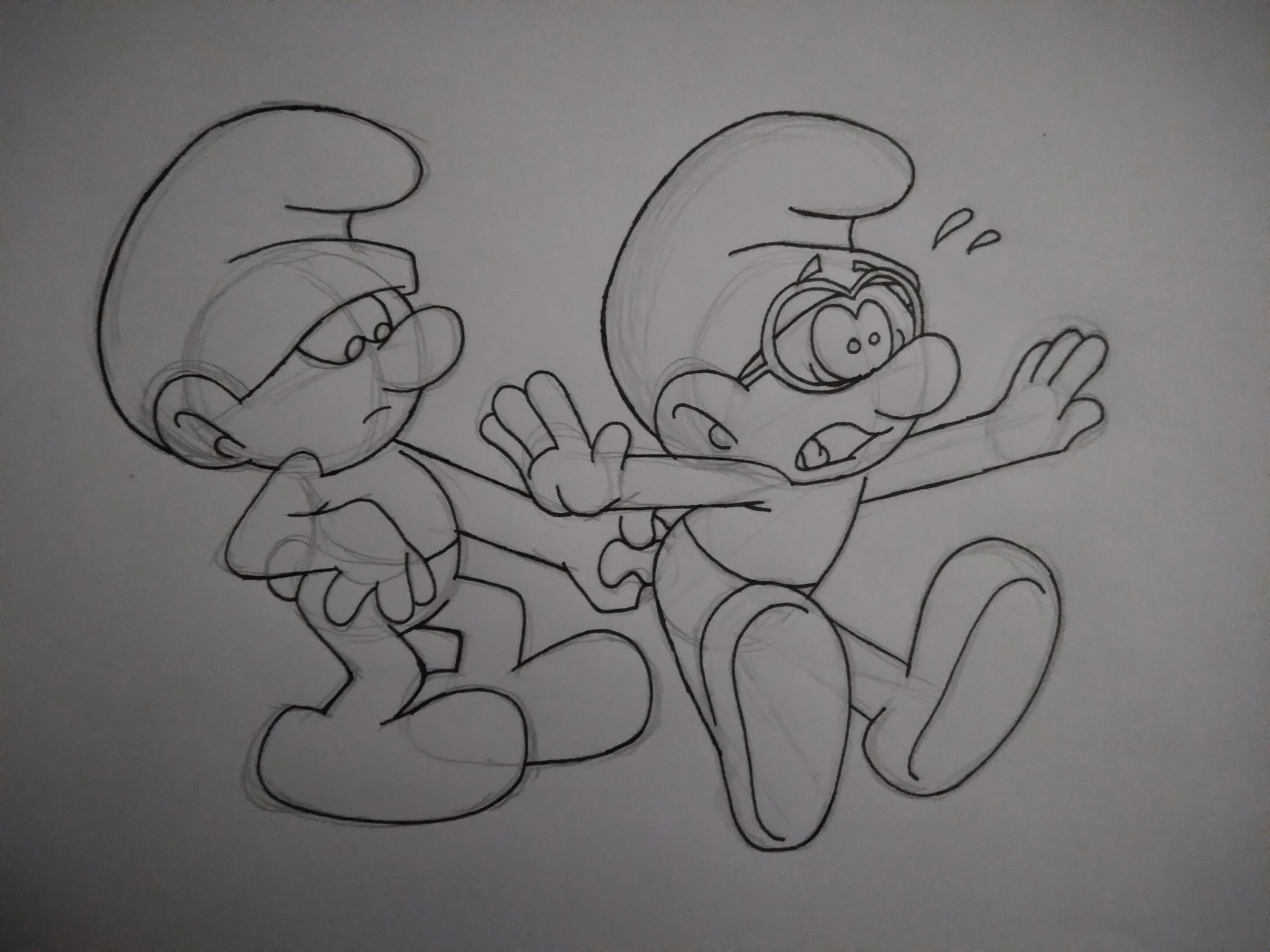 Smurfs: Smurfing to Black and White by GrishamAnimation1 on DeviantArt