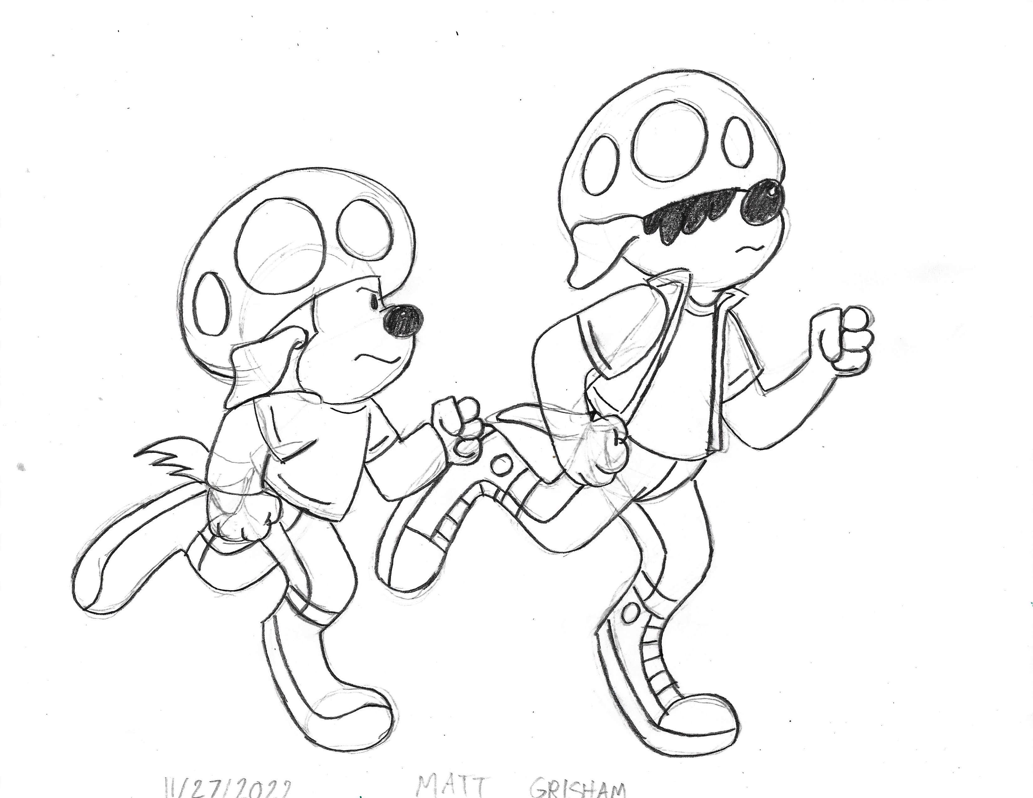 Teenage Toads: Red And Blue as Dogs running by GrishamAnimation1 on ...