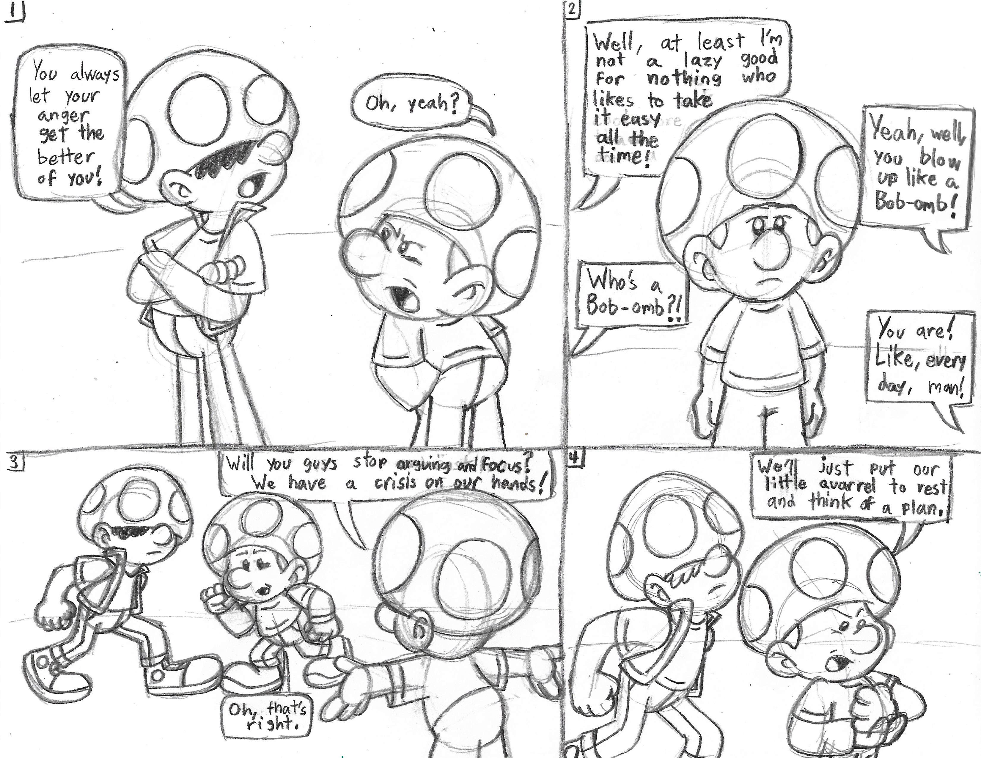 Teenage Toads: Red and Blue's Argument by GrishamAnimation1 on DeviantArt