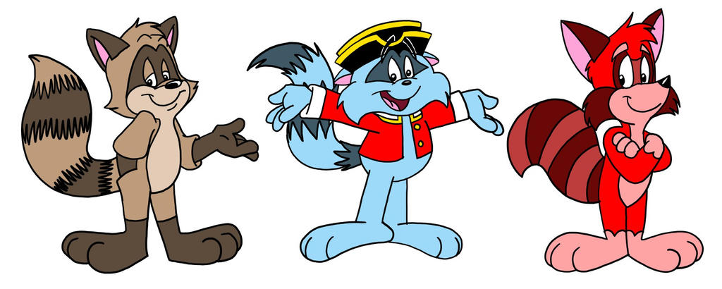 The Three Raccoons of dA by GrishamAnimation1 on DeviantArt