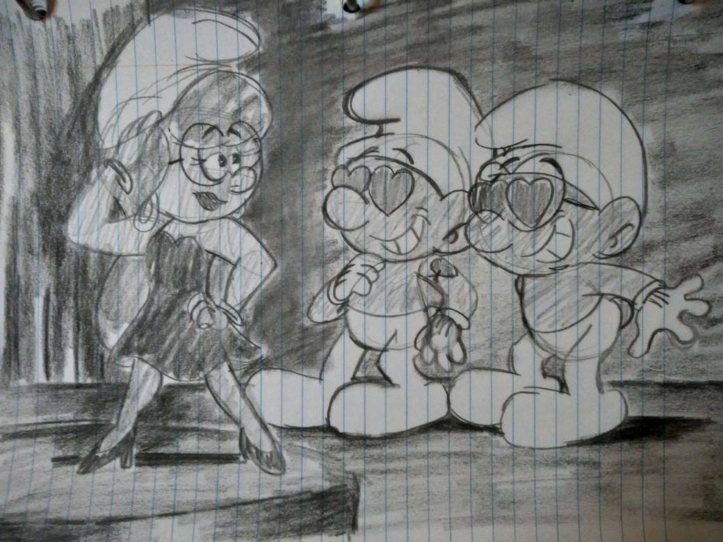 Smurfs: Smurfing to Black and White by GrishamAnimation1 on DeviantArt