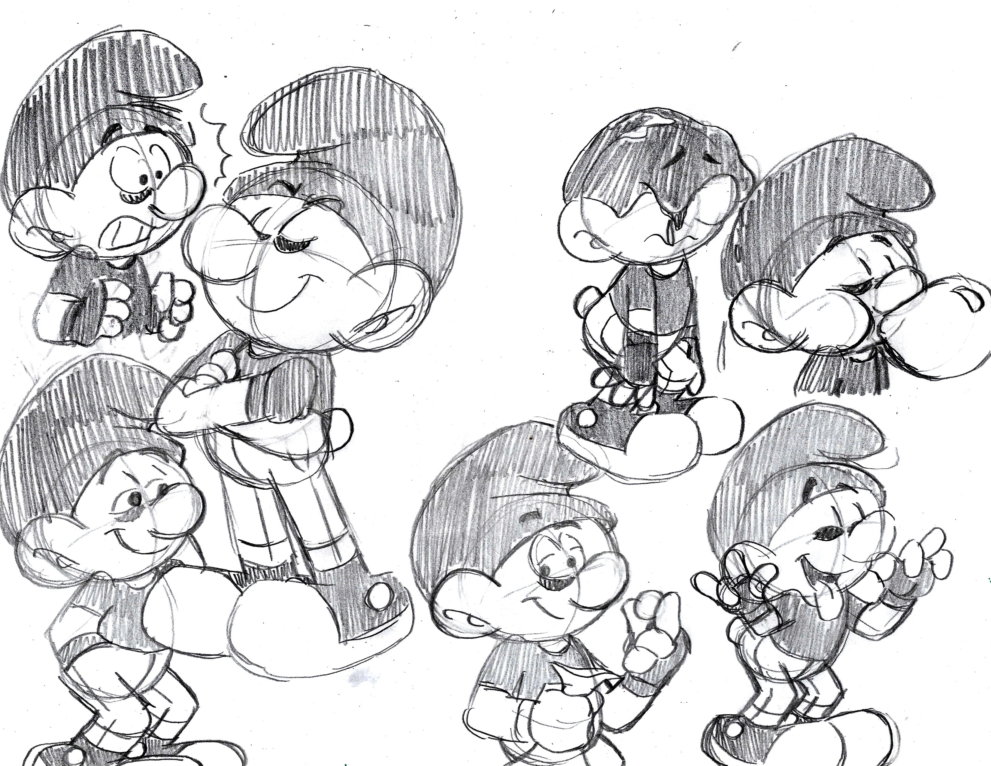 Smurfs: Smurfing to Black and White by GrishamAnimation1 on DeviantArt