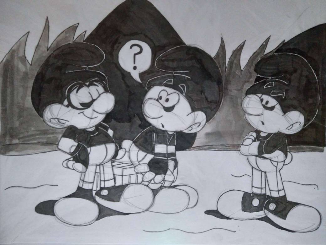 Smurfs: Smurfing to Black and White by GrishamAnimation1 on DeviantArt