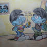 Sesame Smurf (part 1): Bert and Ernie