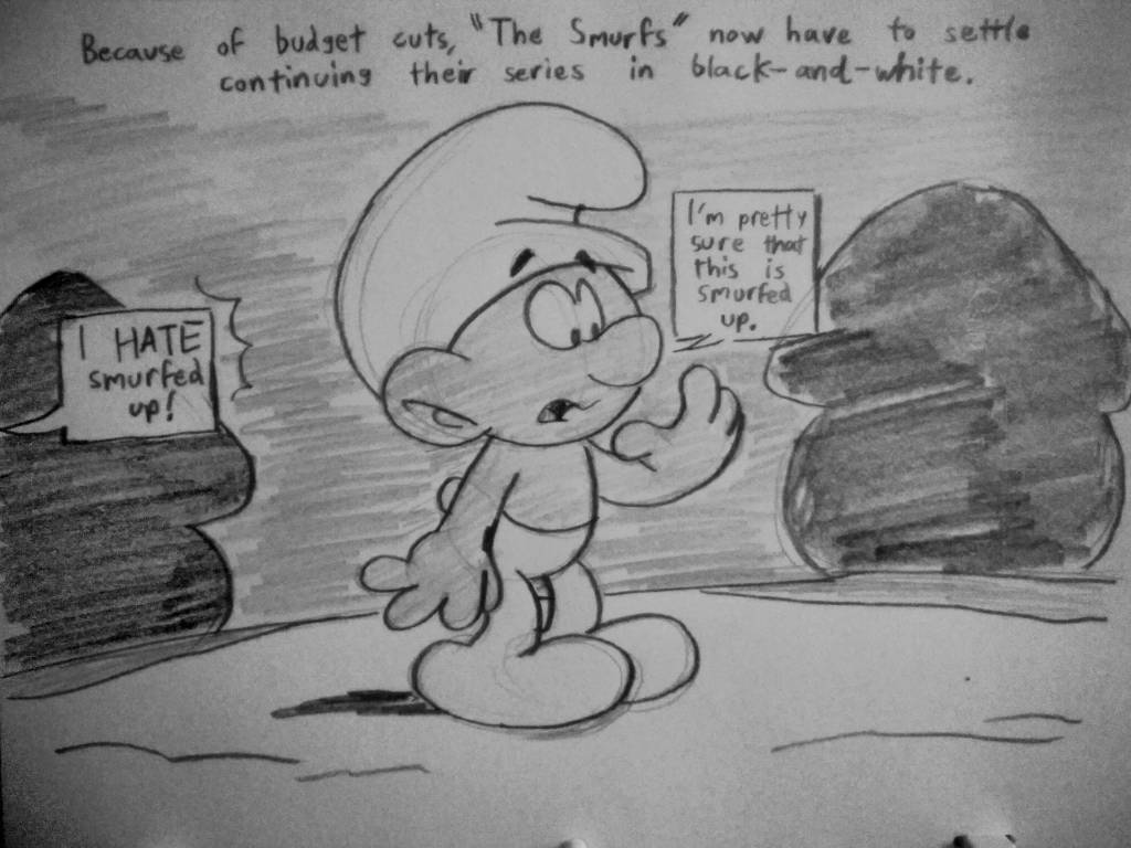 Smurfs: Smurfing to Black and White by GrishamAnimation1 on DeviantArt