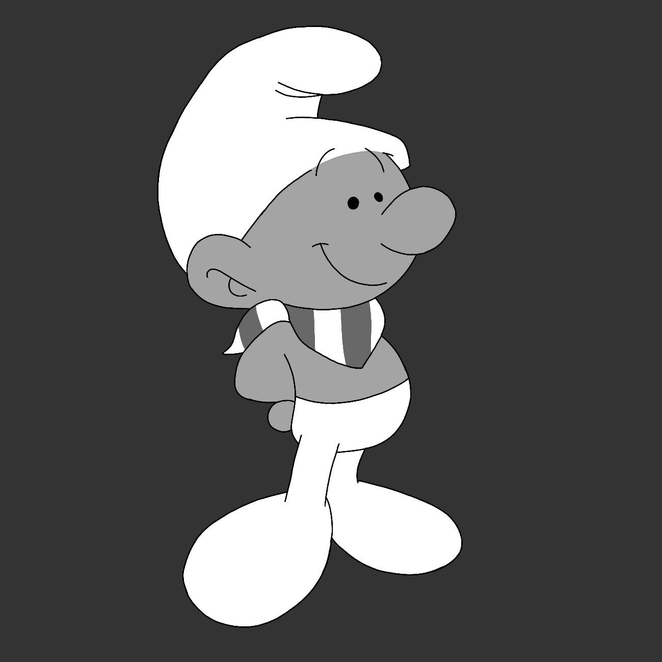 Smurfs: Smurfing to Black and White by GrishamAnimation1 on DeviantArt