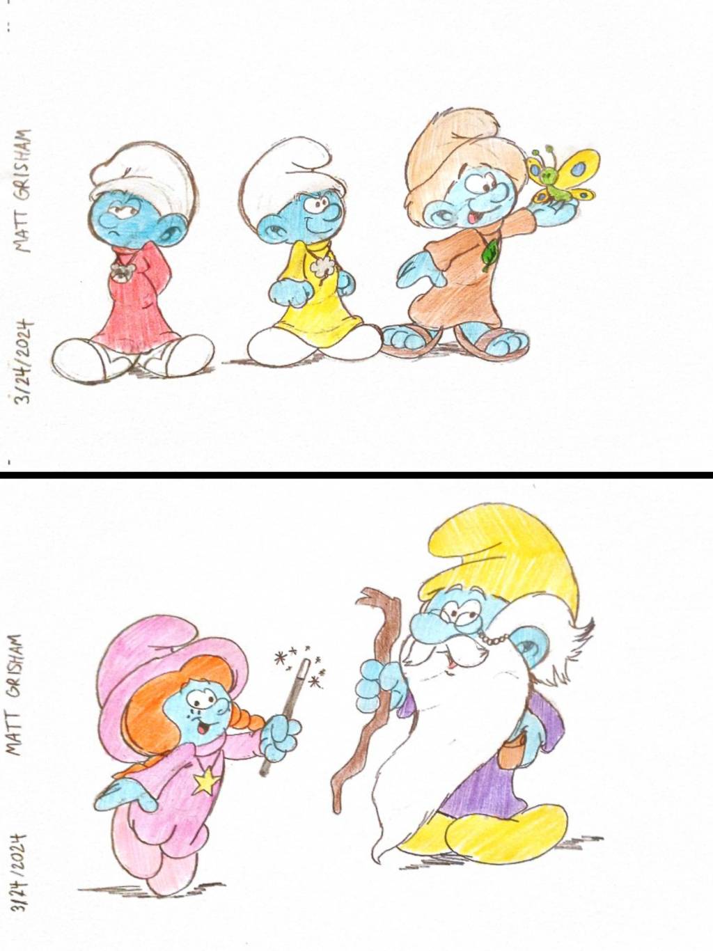 The Smurflings and Grandpa Smurf (SaW AU) by GrishamAnimation1 on ...