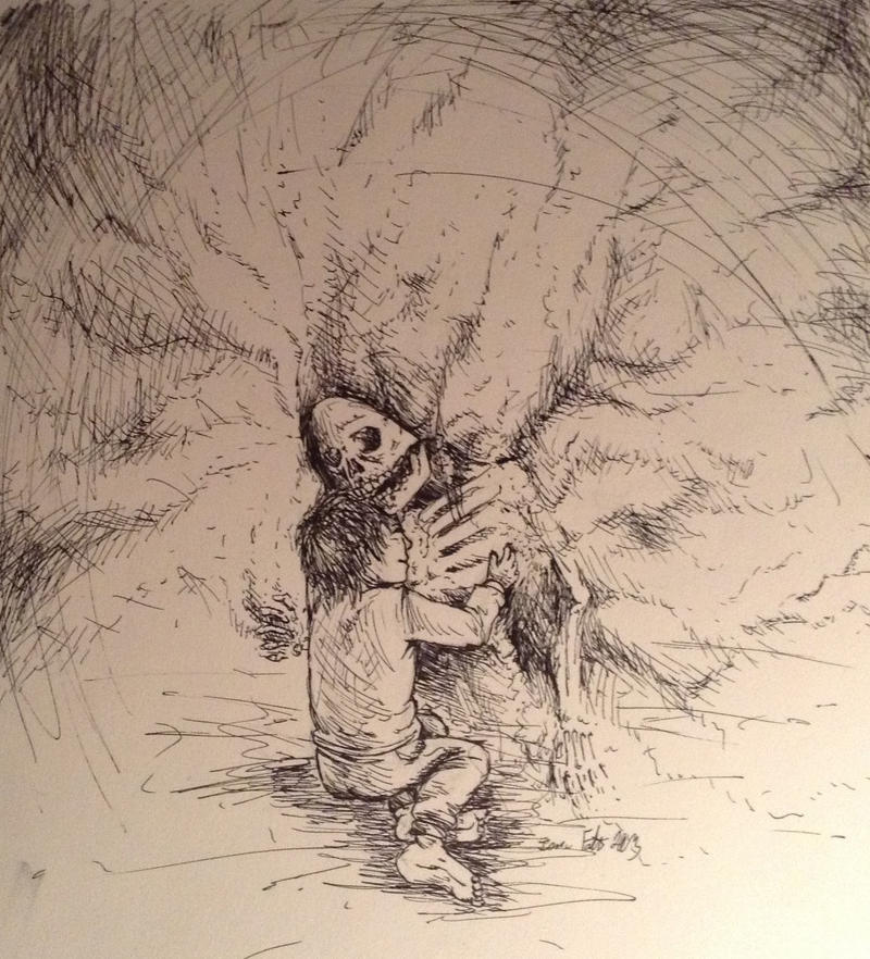 Hugging Dead Drawing Happy kid hugging death by Bua-Ryohei-Jr on DeviantArt