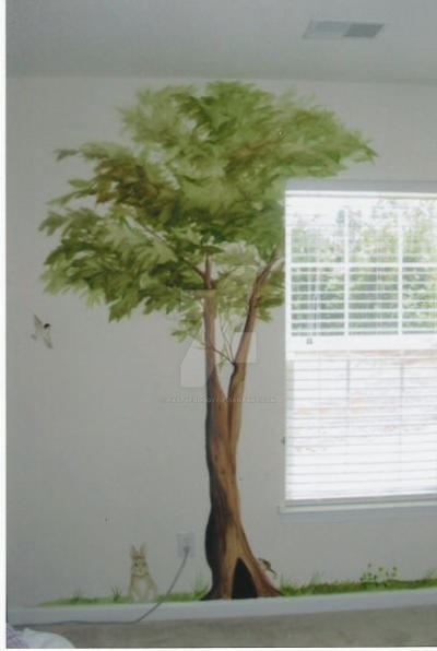 Simple Tree Mural For Kid's Room by pastyfroggy on DeviantArt