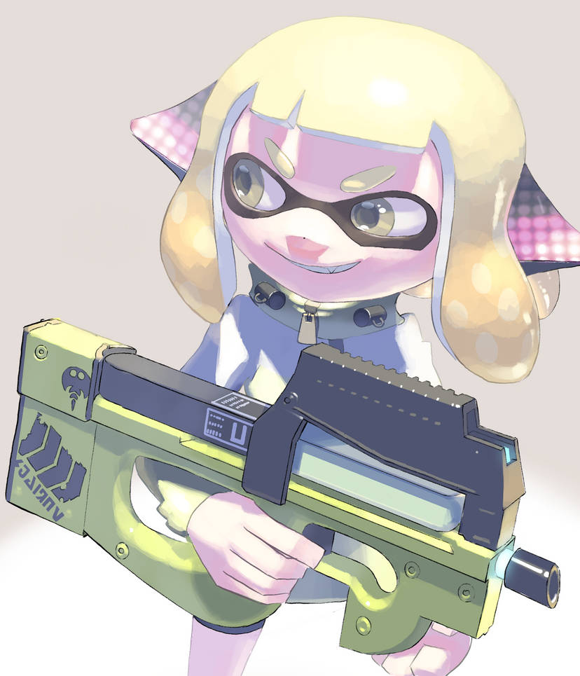 Inkling Girl with Hero Shot by ikatosyake on DeviantArt