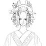 hebihime-oiran BlackandWhite