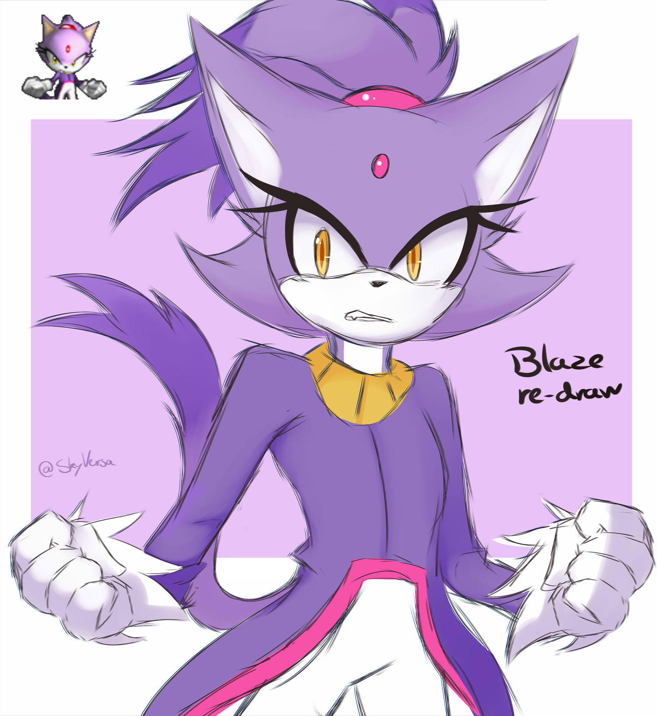 Blaze Keyed Deviantart Blaze Redraw by SkyVersa on DeviantArt