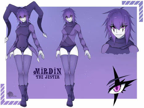 Mirdin the Jester reference sheet