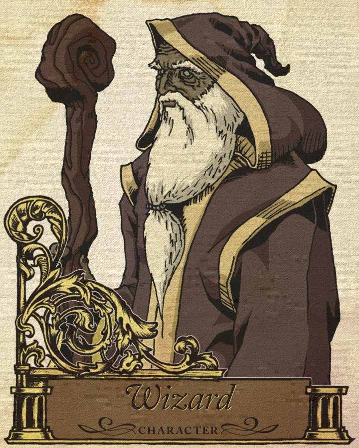 Musteval Wizard Medieval Fantasy Cards - Wizard (Character) by jpaul on DeviantArt