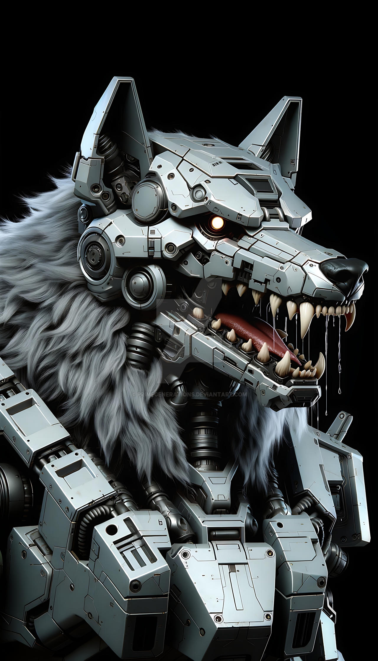 Computer Wolf Deviantart Cyberwolf by PrimeGenerations on DeviantArt