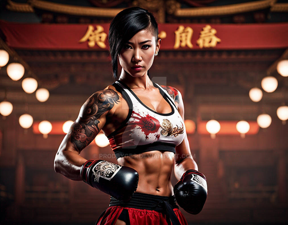 Beautiful Muay Thai Female Fighter