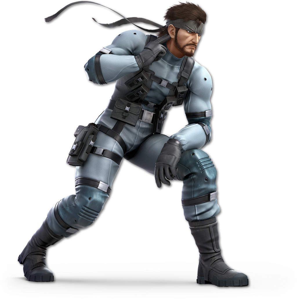 Super Smash Bros Ultimate render 34 Solid Snake by falconburst322 on Super Smash Bros Ultimate render 34 Solid Snake by falconburst322 on