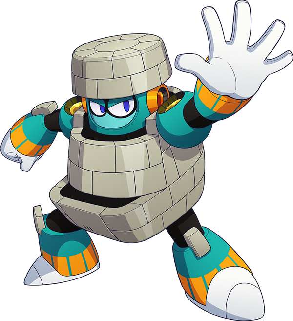 Pattern Block Man Megaman 11 Block Man render by falconburst322 on DeviantArt