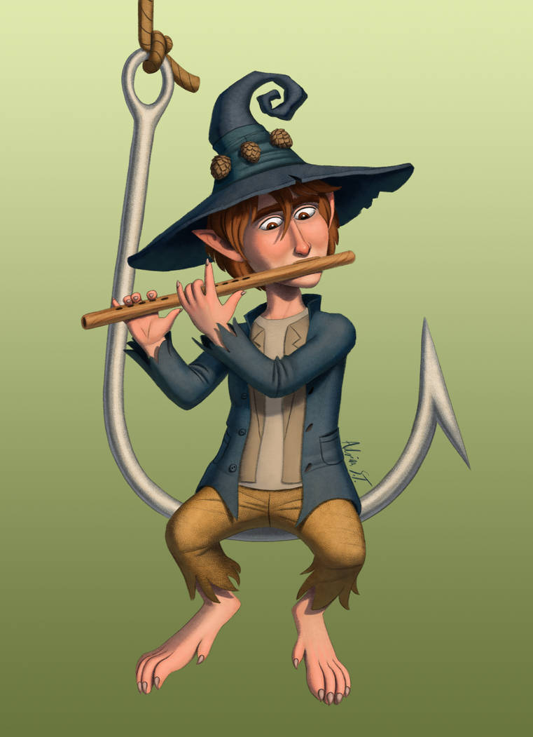 Elf playing flute by Nostadri on DeviantArt