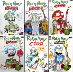 Rick and Morty VS DnD Sketch Covers- Start of 2022