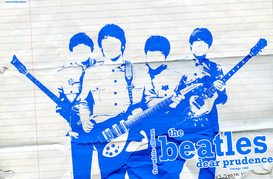 The Beatles Blue Wallpaper