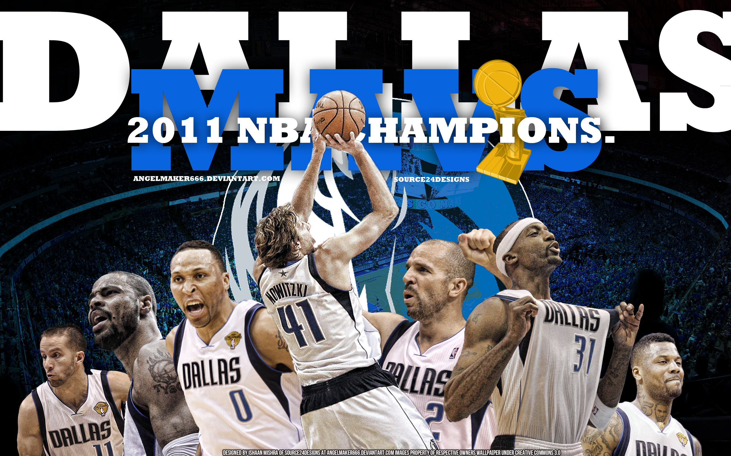 Mavs 2011 NBA Champions Wall