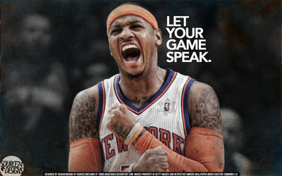 Carmelo Anthony Let Your Game Speak Wallpaper by IshaanMishra