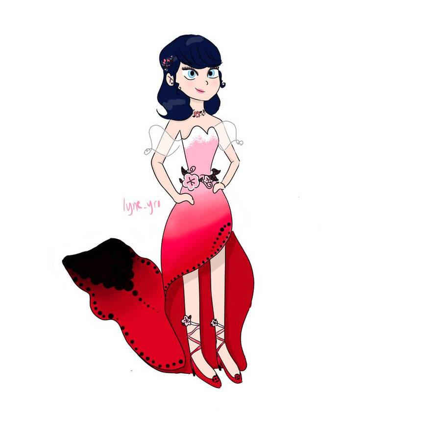 Marinette Met Gala outfit by lyneyri on DeviantArt