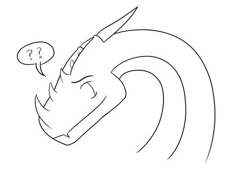 Dragon Head (uncoloured)