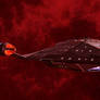 USS Vigilant in nebula