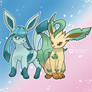 Sinnoh Eeveelutions! Glaceon and Leafeon!