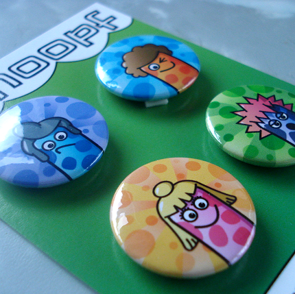 Worms In Wigs Badges