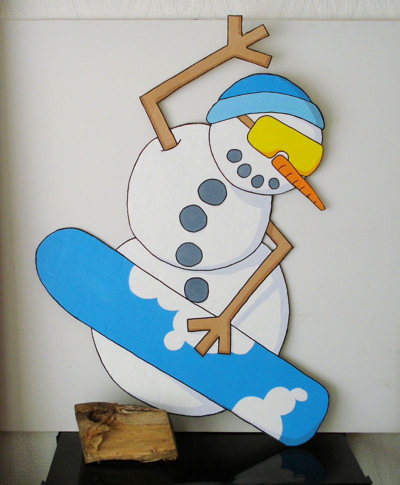 4ft Snowboarding Snowman by moopf on DeviantArt