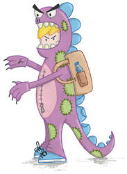 Angry Dinosaur - Test Illustration