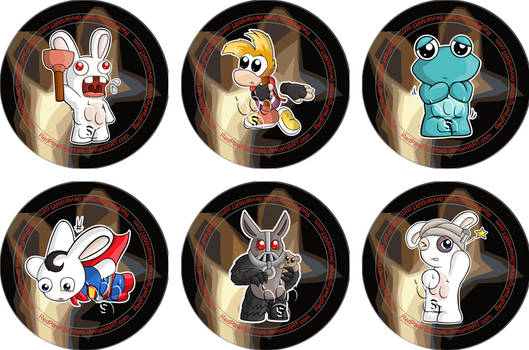 Rayman Raving Rabbids Badges