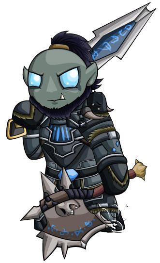 Death Knight Chibis - Orc by RedPawDesigns on DeviantArt