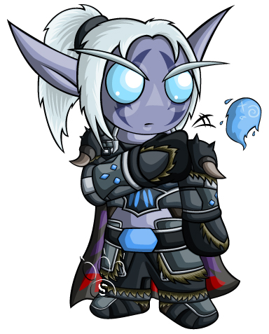 Death Knight Chibis- Night Elf