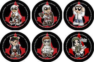 Assassin's Creed Chibi Badges