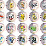 Electric Type Pokemon Badges