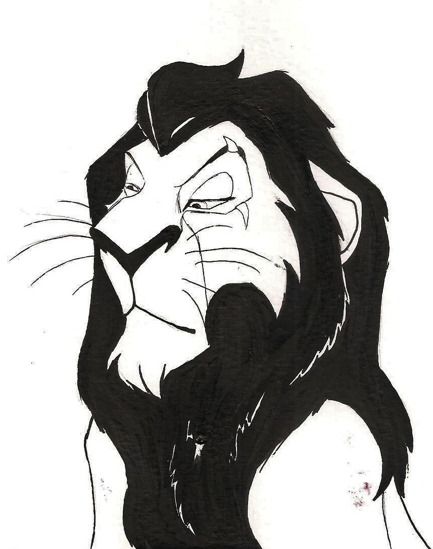 Inktober Day 4: Scar