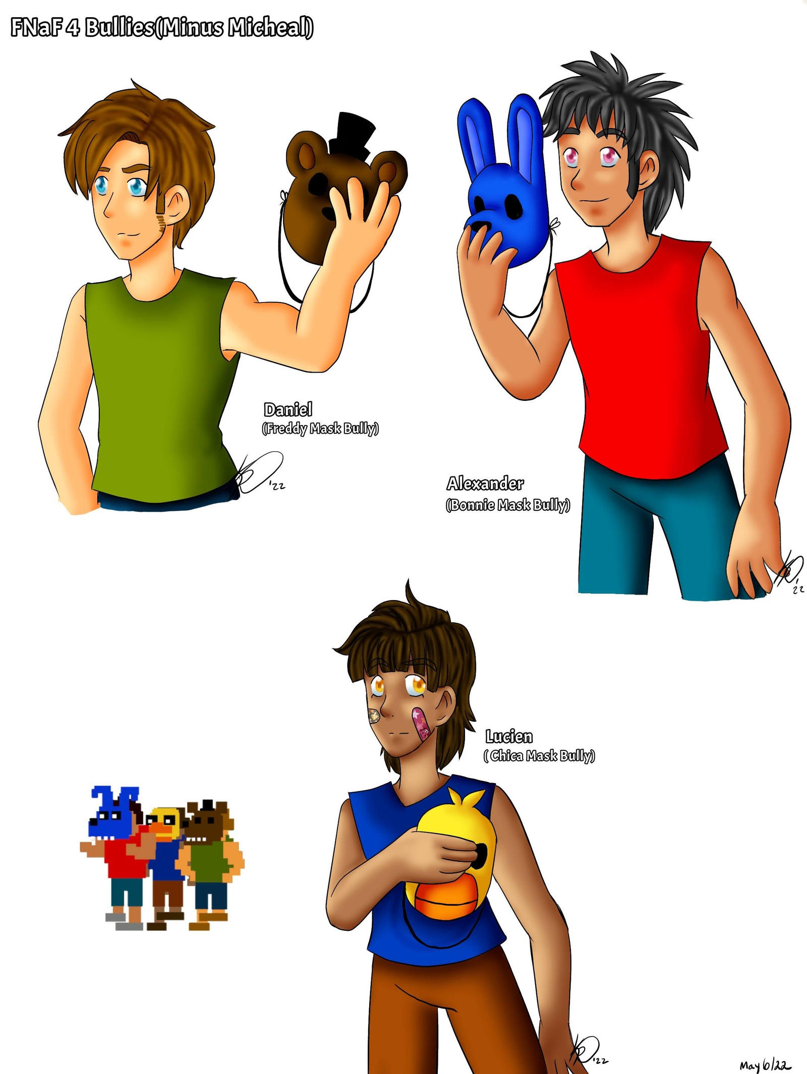 FNaF AU 1 FNaF 4 Bullies by Kyuutastical on DeviantArt