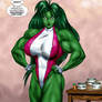 Tetsuko as 'She-Hulk'