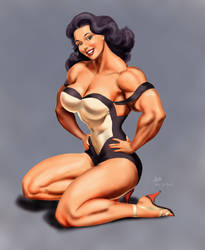 Female Muscle Pin-up