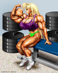 Tetsuko - Big bicep commission