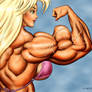 Tetsuko rear bicep flex