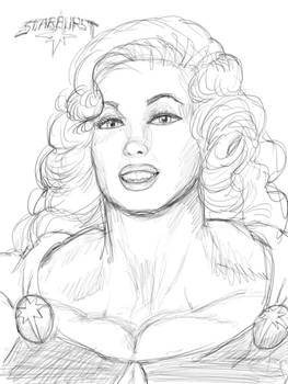 Starburst portrait sketch - JM